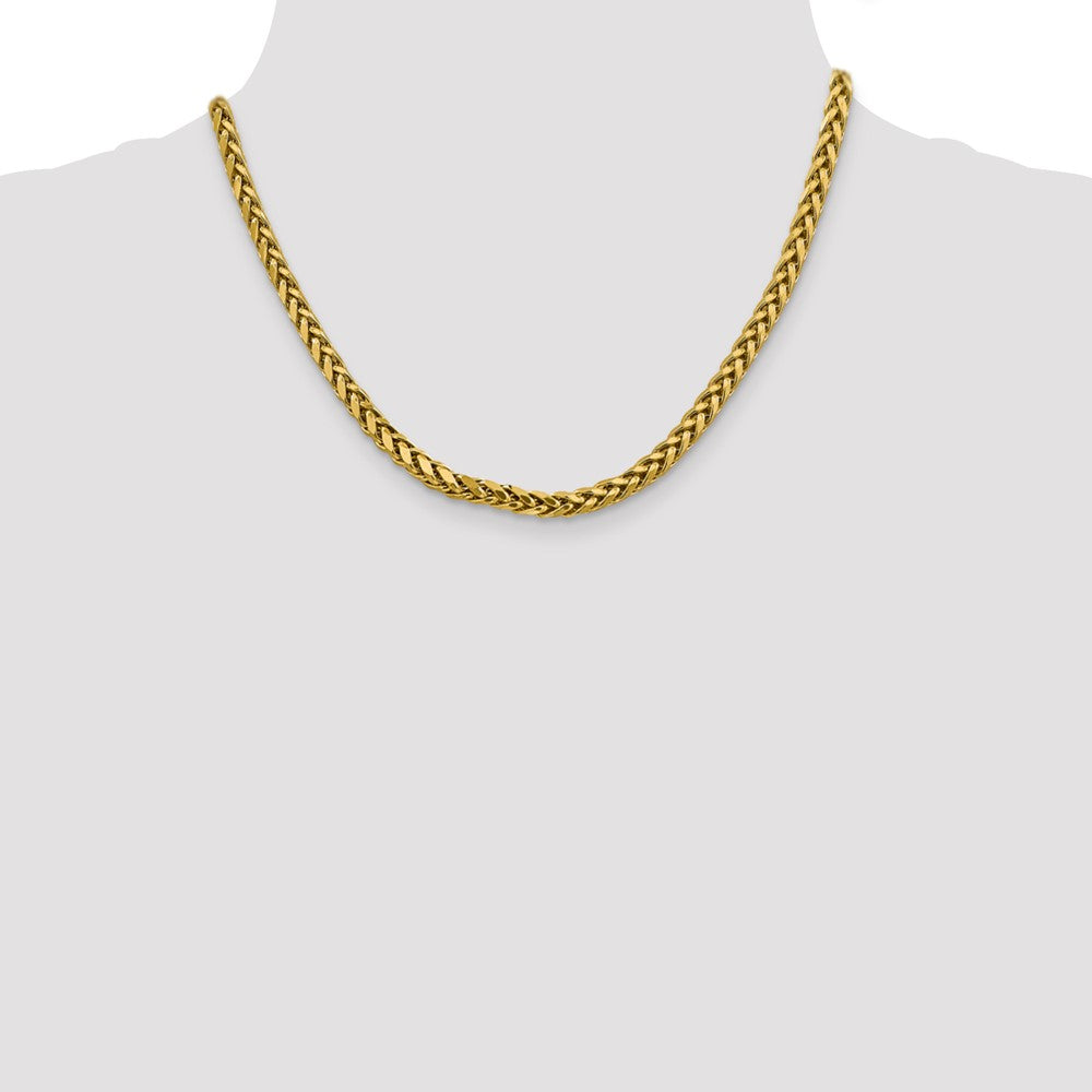 14k 5mm Semi-solid D/C Wheat Chain (20.03 grams)