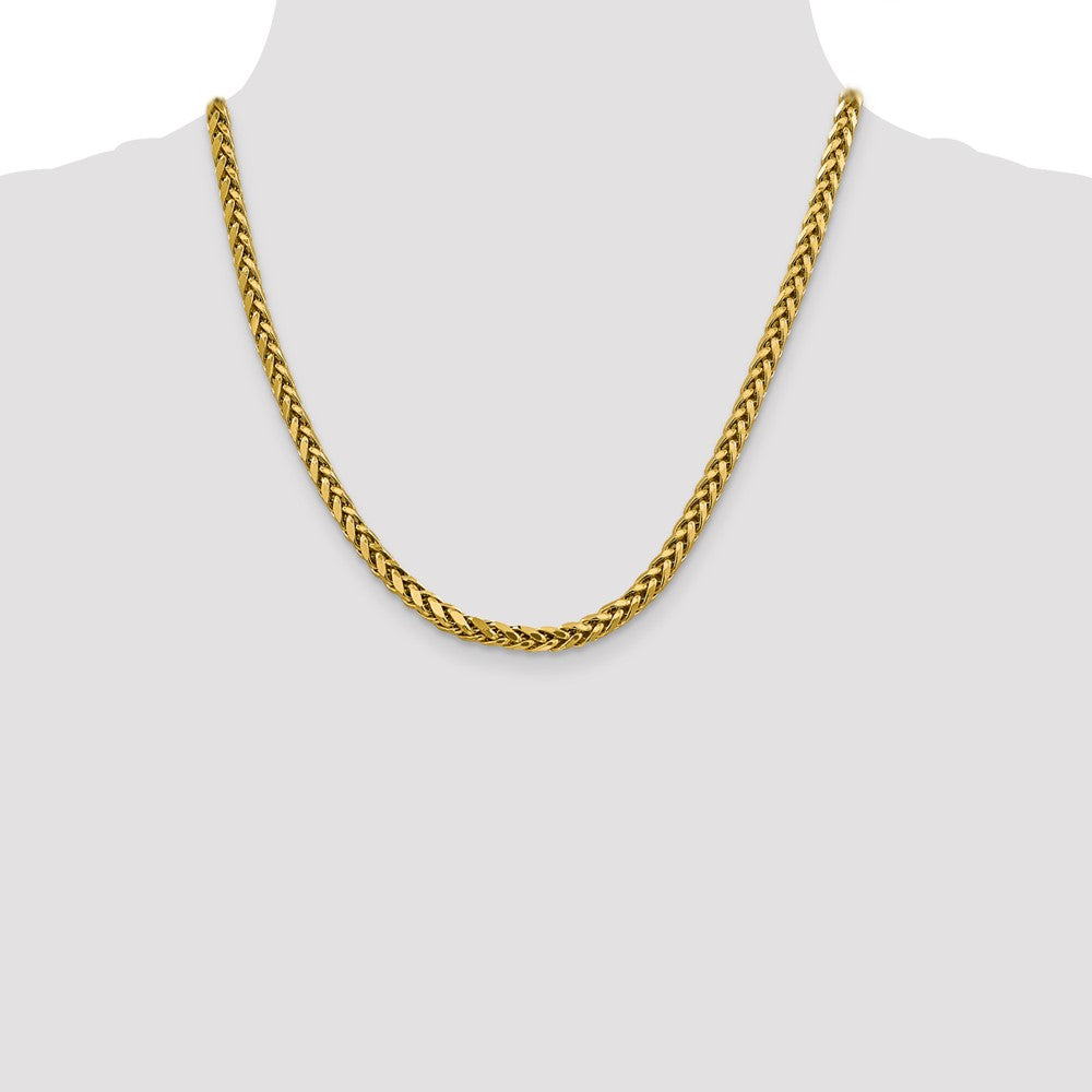 14k 5mm Semi-solid D/C Wheat Chain (20.03 grams)