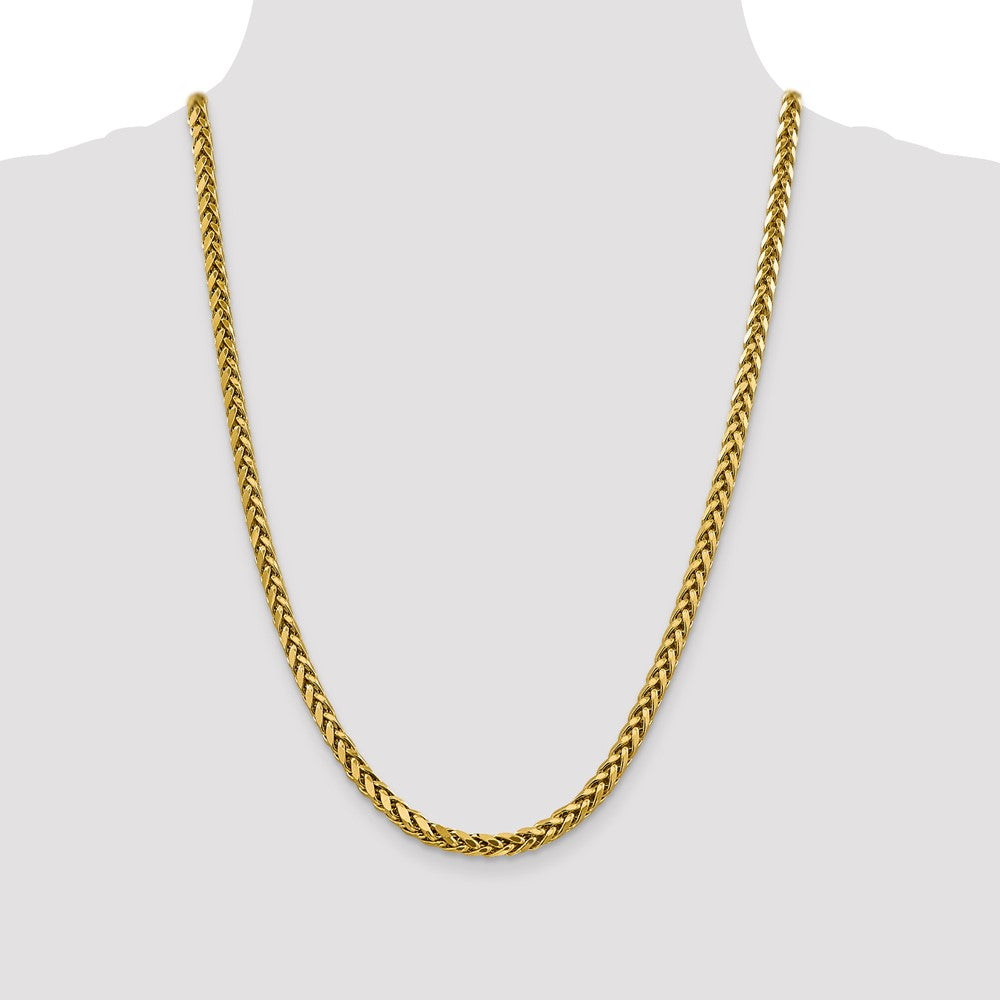 14k 5mm Semi-solid D/C Wheat Chain (20.03 grams)