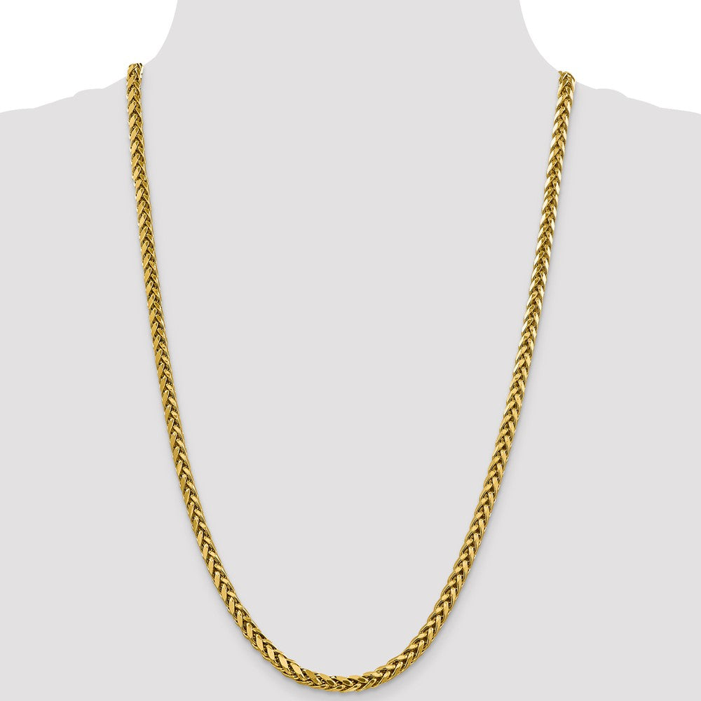 14k 5mm Semi-solid D/C Wheat Chain (20.03 grams)