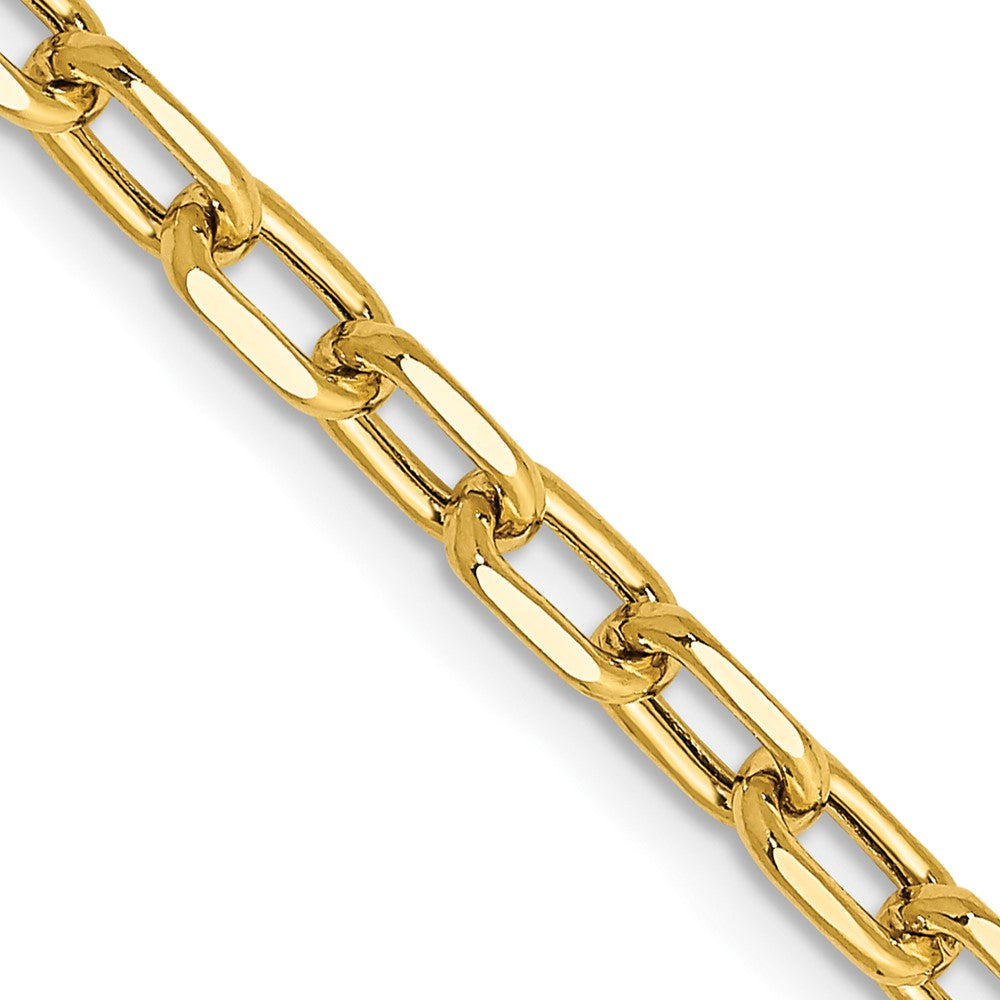 14k 3.7mm Semi-solid D/C Open Link Cable Chain (6.57 grams)