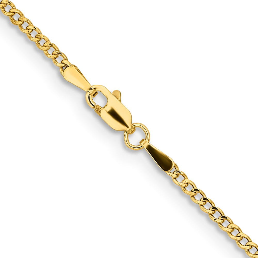 14k 1.85mm Semi-Solid Curb Chain (1.57 grams)