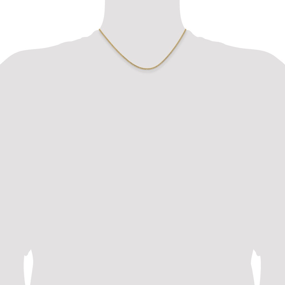 14k 1.85mm Semi-Solid Curb Chain (1.57 grams)