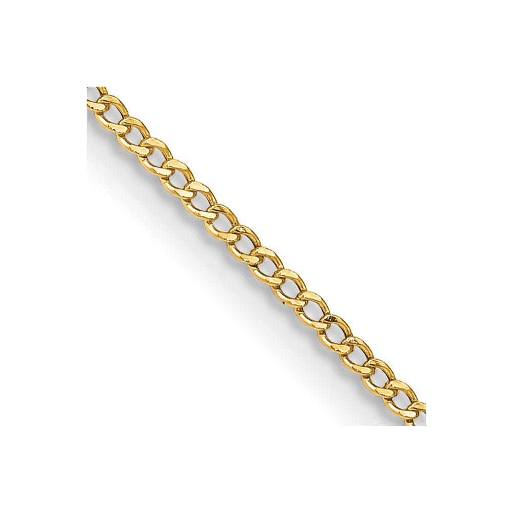14k 1.85mm Semi-Solid Curb Chain (1.57 grams)