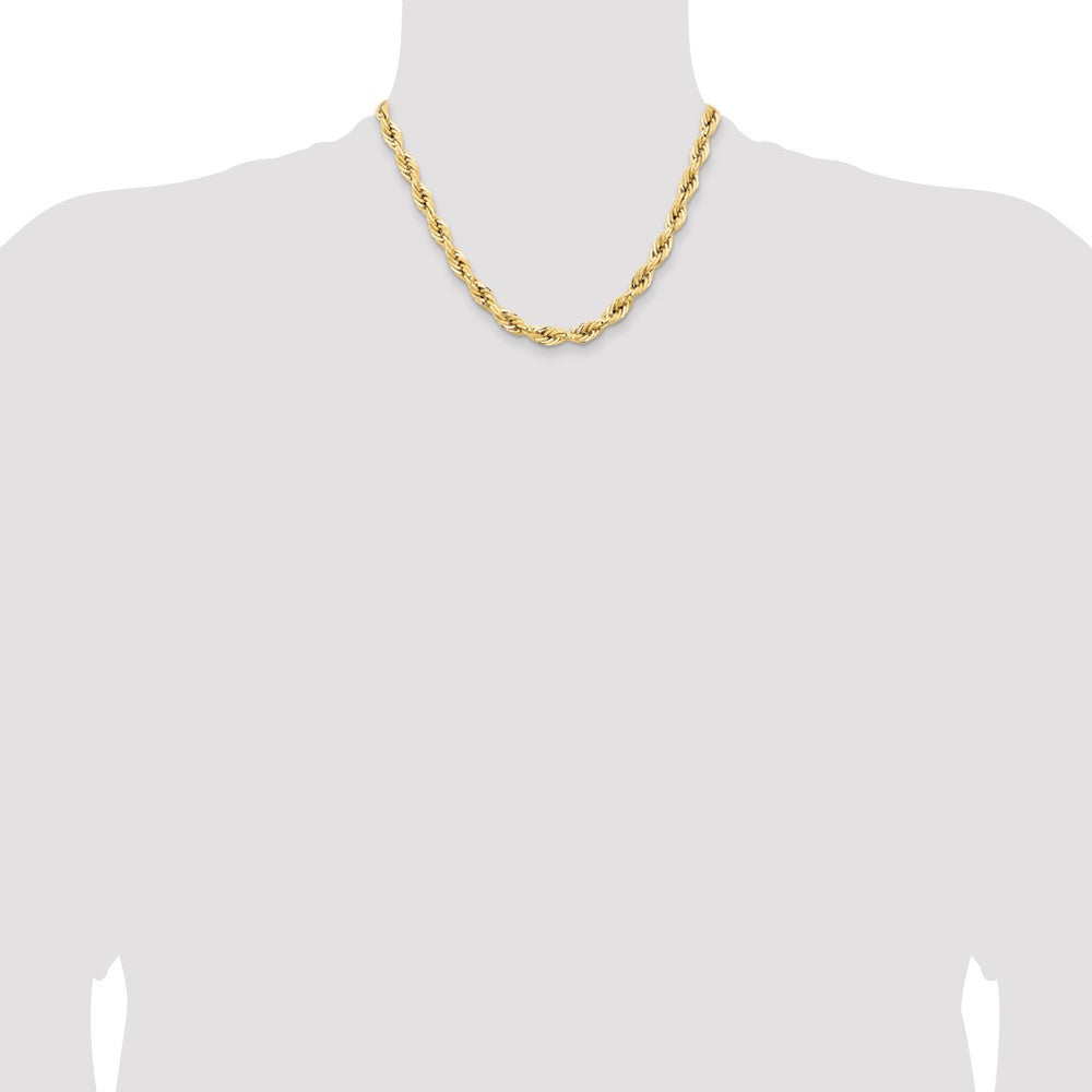 14ky 7.0mm Semi-Solid Rope Chain (12.86 grams)