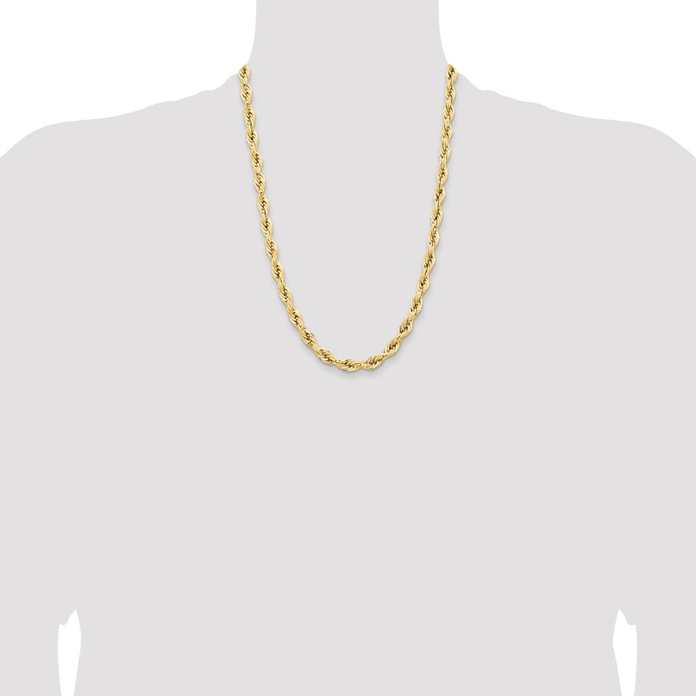 14ky 7.0mm Semi-Solid Rope Chain (12.86 grams)