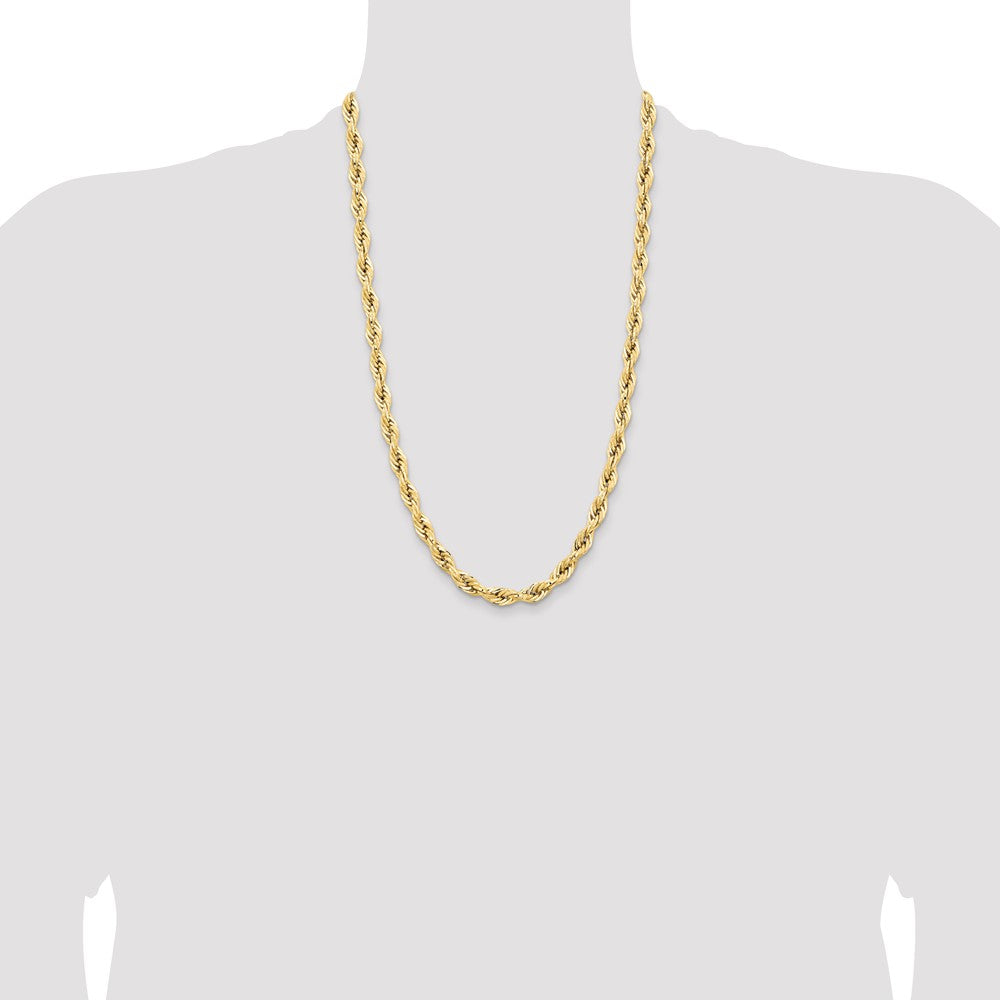 14ky 7.0mm Semi-Solid Rope Chain (12.86 grams)