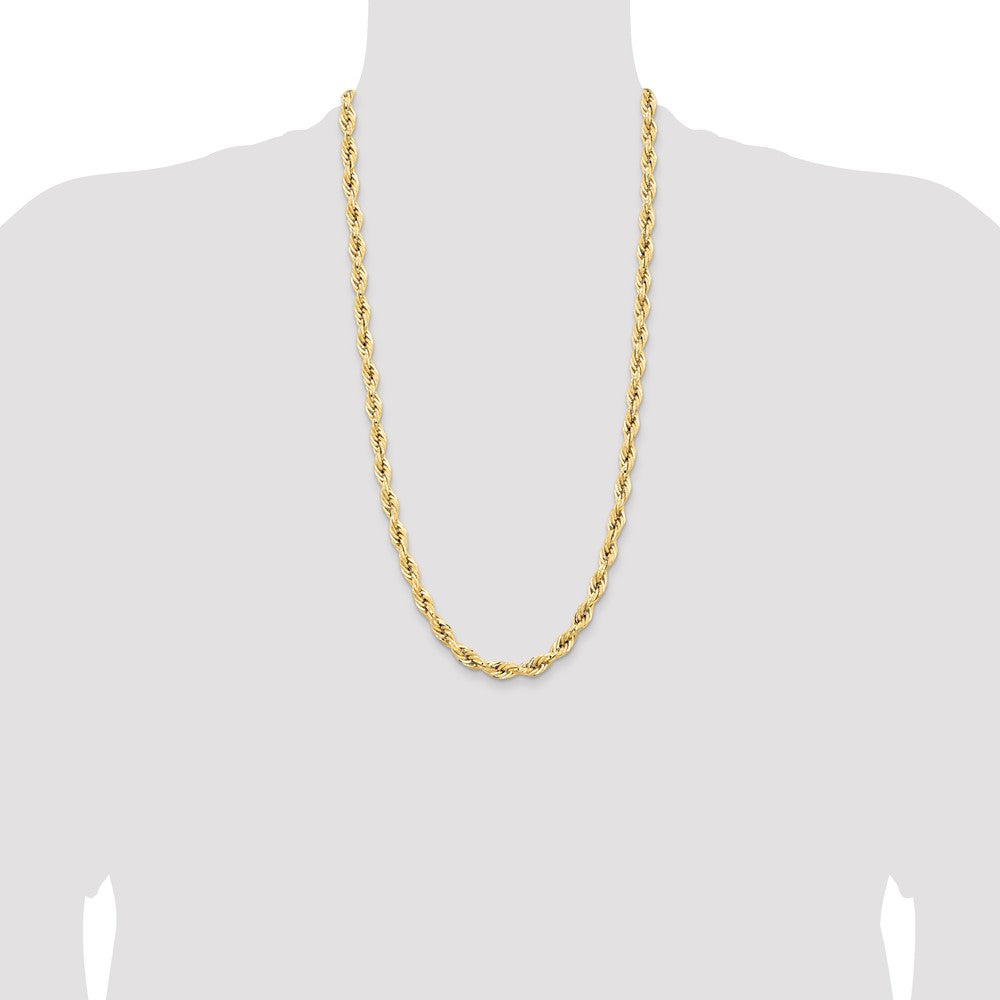 14ky 7.0mm Semi-Solid Rope Chain (12.86 grams)