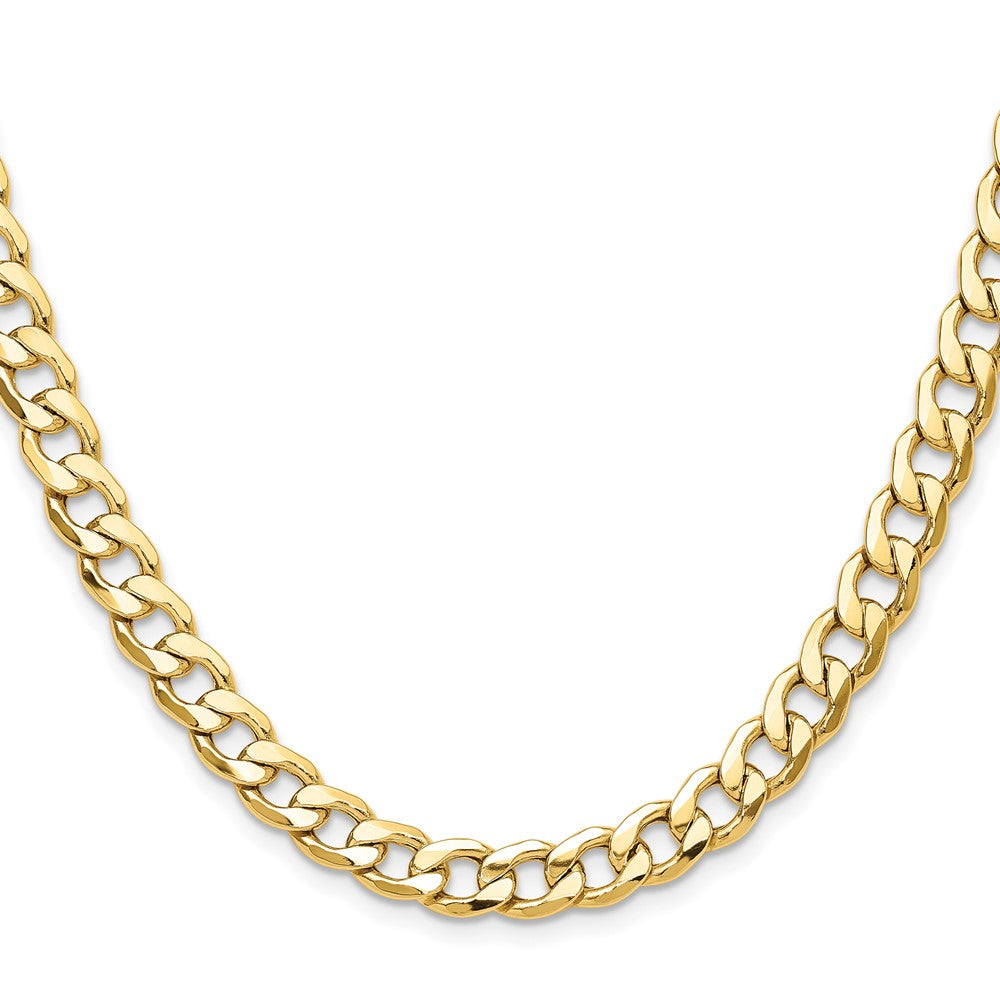 14k 7.5mm Semi-Solid Curb Chain (19.08 grams)