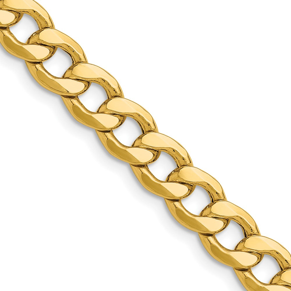 14k 7.5mm Semi-Solid Curb Chain (19.08 grams)