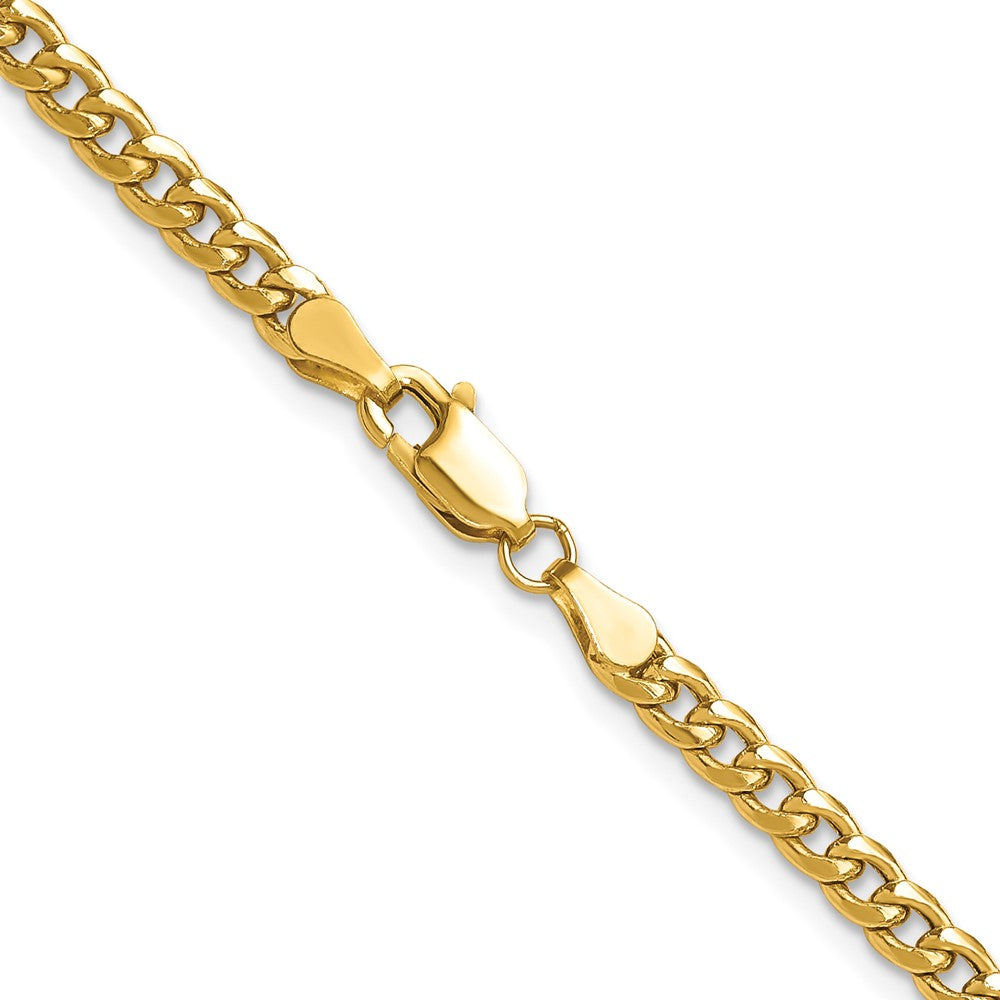14k 3.5mm Semi-Solid Miami Cuban Chain (6.67 grams)