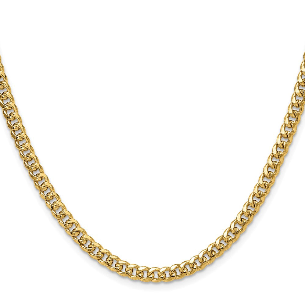 14k 4.5mm Semi-Solid Miami Cuban Chain (9.44 grams)