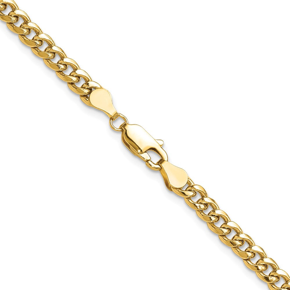 14k 4.5mm Semi-Solid Miami Cuban Chain (9.44 grams)
