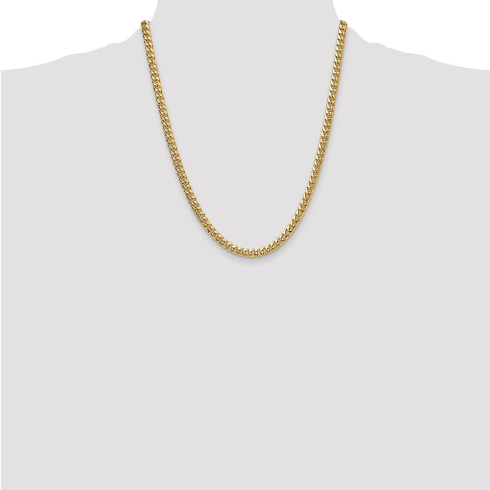 14k 5.25mm Semi-Solid Miami Cuban Chain (12.44 grams)