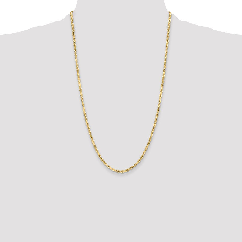 14ky 3.5mm Semi-Solid Rope Chain (3.60 grams)