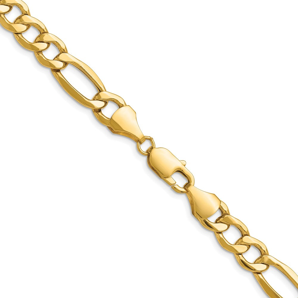 14k 9.4mm Semi-Solid Figaro Chain (23.54 grams)