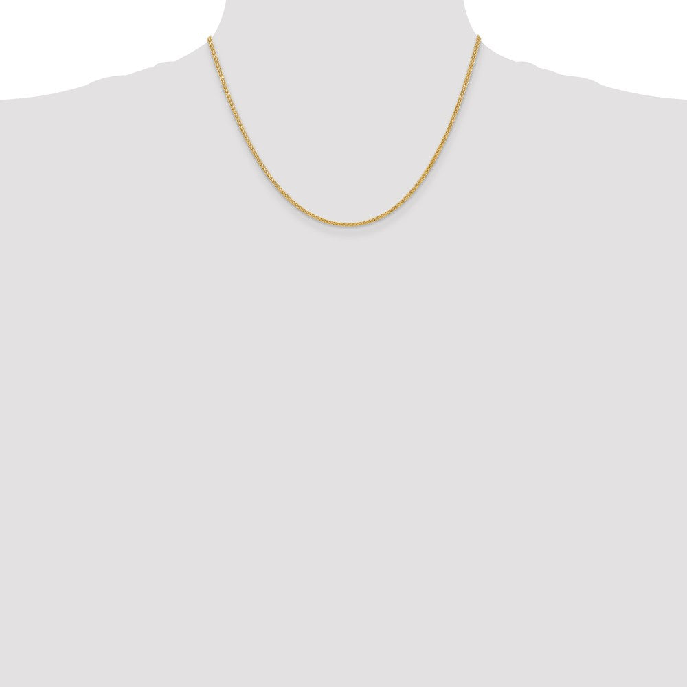 14k 2mm Semi-Solid Wheat Chain (3.06 grams)
