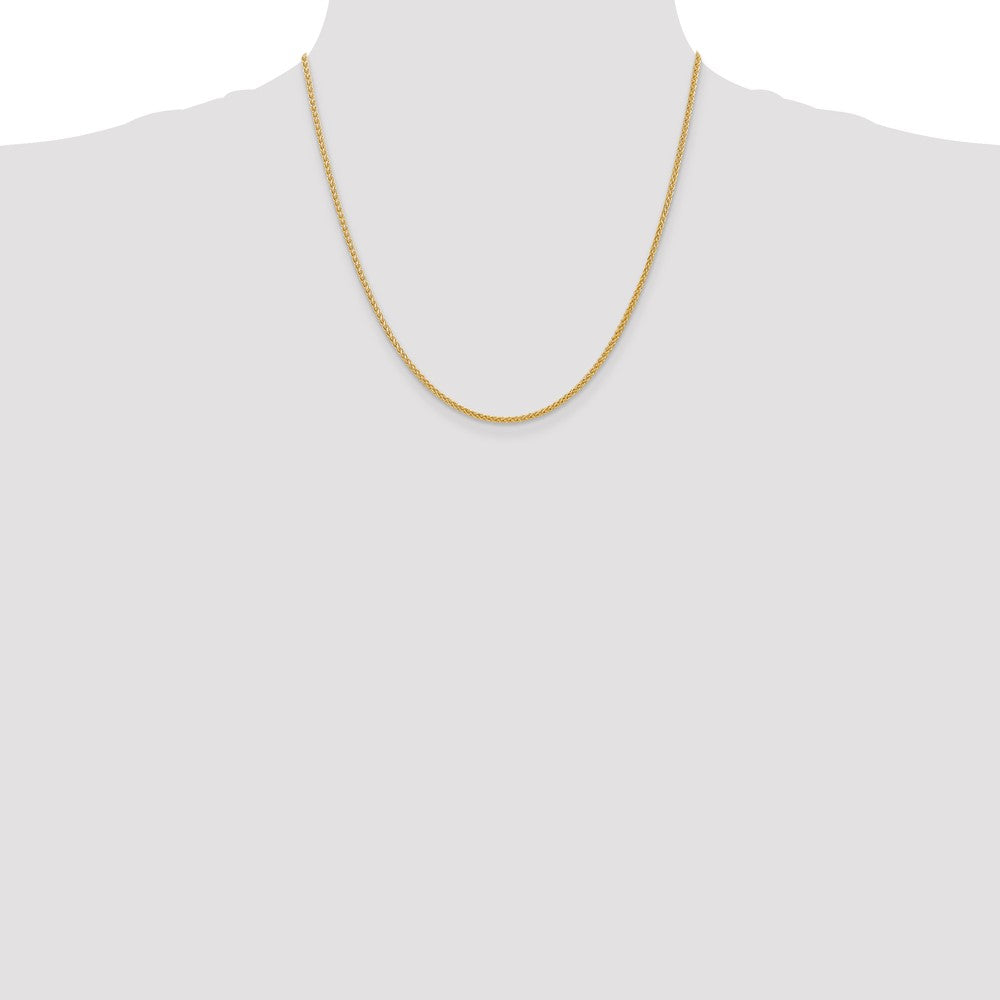 14k 2mm Semi-Solid Wheat Chain (3.06 grams)