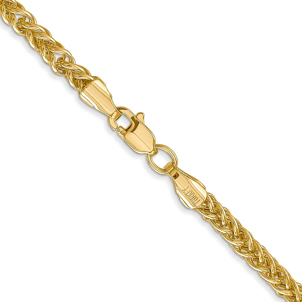 14k 2.6mm Semi-solid 3-Wire Wheat Chain (5.20 grams)