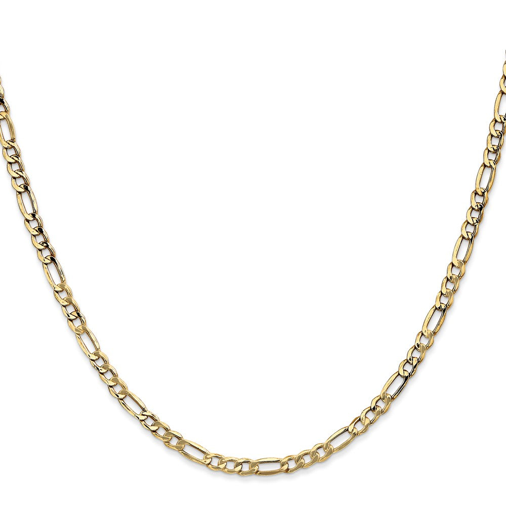 14k 3.5mm Semi-Solid Figaro Chain (3.14 grams)