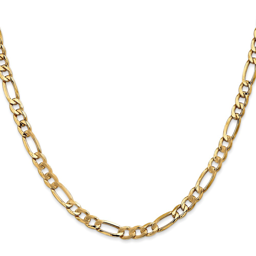 14k 5.75mm Semi-Solid Figaro Chain (7.06 grams)