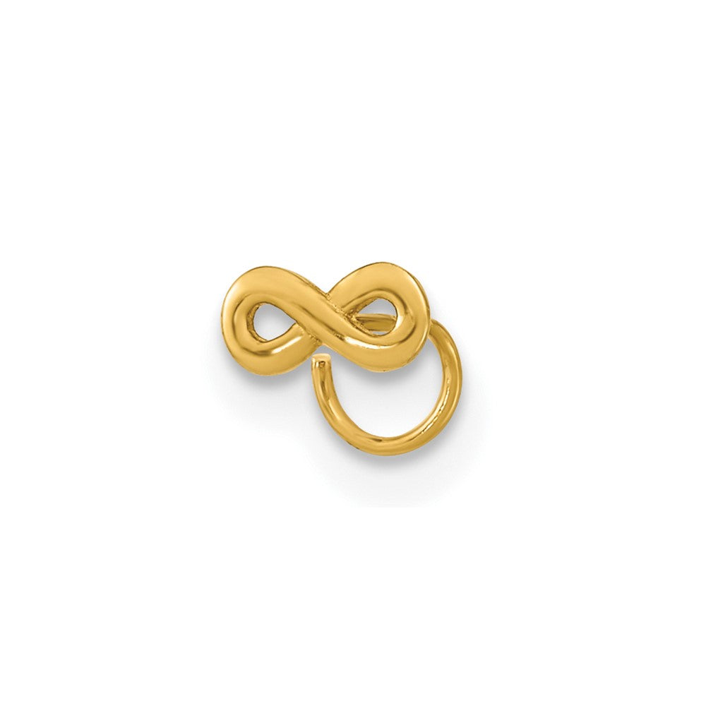 14K 22 Gauge Infinity Nose Ring Body Jewelry (0.11 grams)