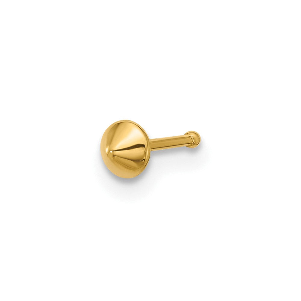 14k 22 Gauge Polished Nose Stud (0.12 grams)