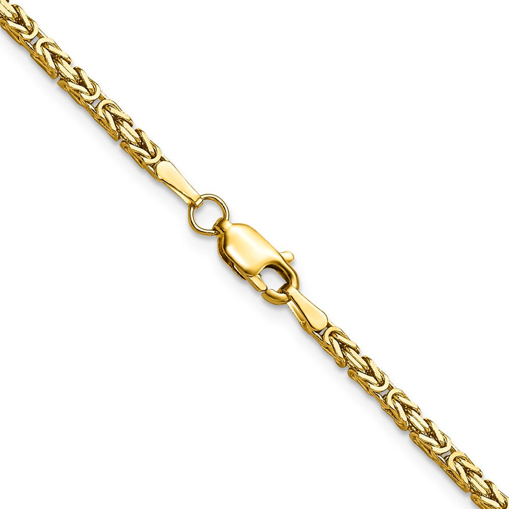 14k 2mm Byzantine Chain Bracelet (5.22 grams)