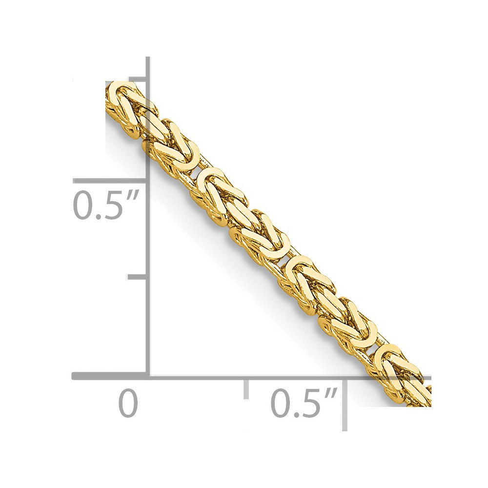 14k 2mm Byzantine Chain Bracelet (5.22 grams)