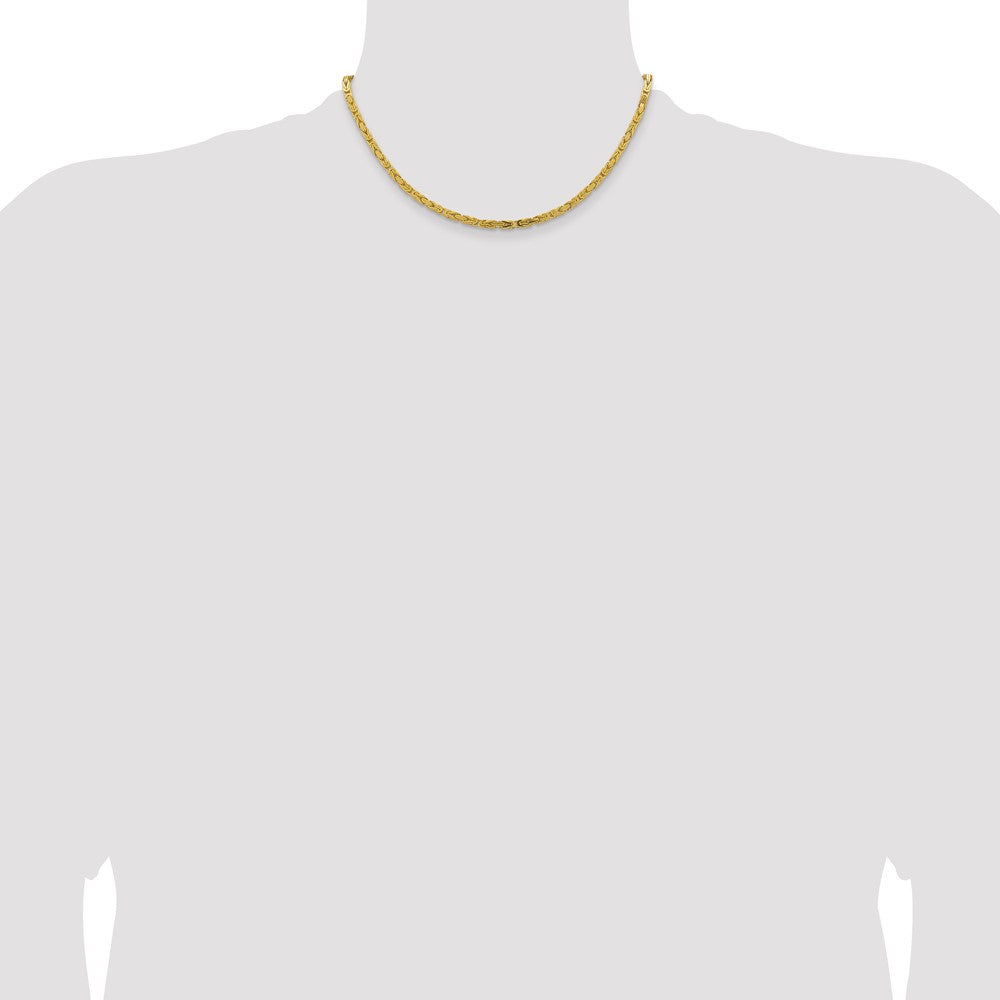14k 3.25mm Byzantine Chain (30.65 grams)