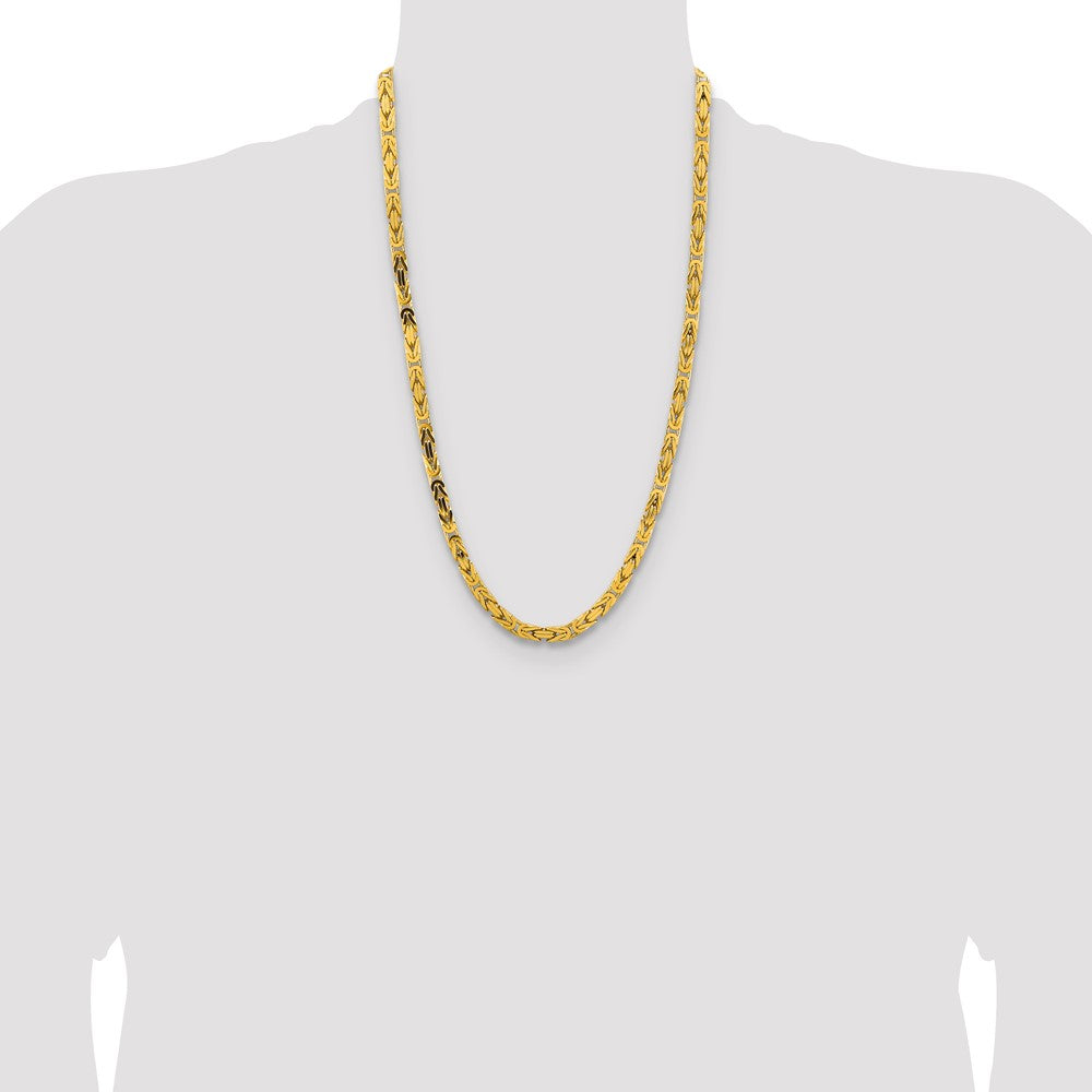14k 5.25mm Byzantine Chain (107.68 grams)