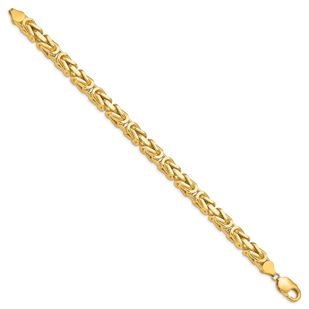 14k 6.5mm Byzantine Chain Bracelet (63.70 grams)