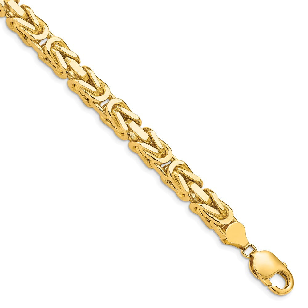 14k 6.5mm Byzantine Chain Bracelet (63.70 grams)
