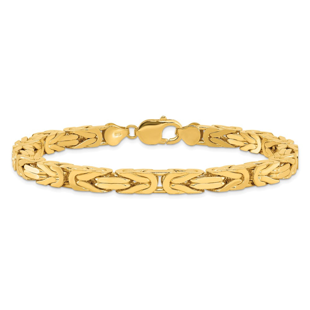 14k 6.5mm Byzantine Chain Bracelet (63.70 grams)
