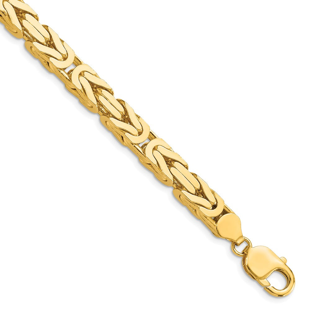 14k 6.5mm Byzantine Chain Bracelet (63.70 grams)