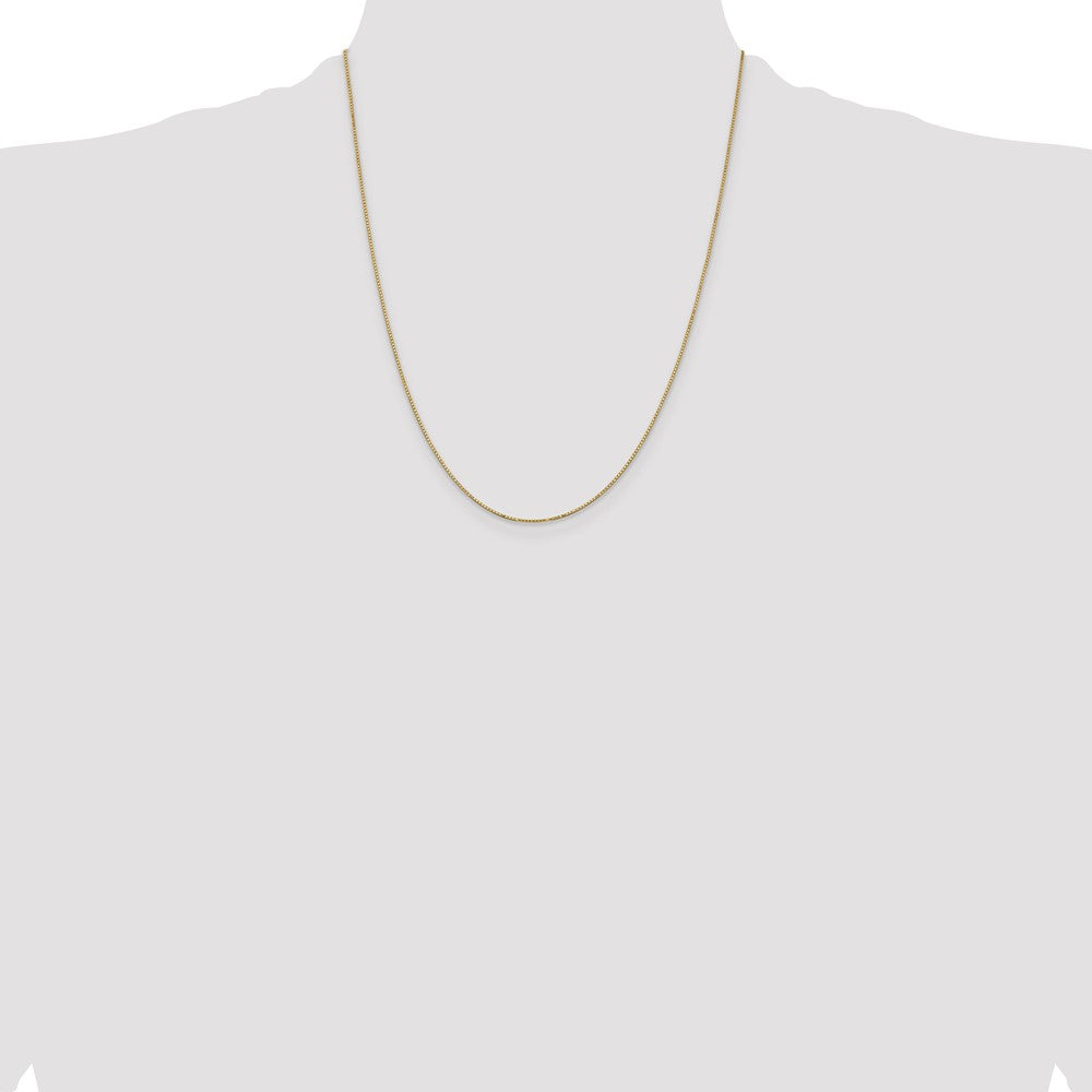 14k .9mm Box with Spring Ring Clasp Chain (1.76 grams)