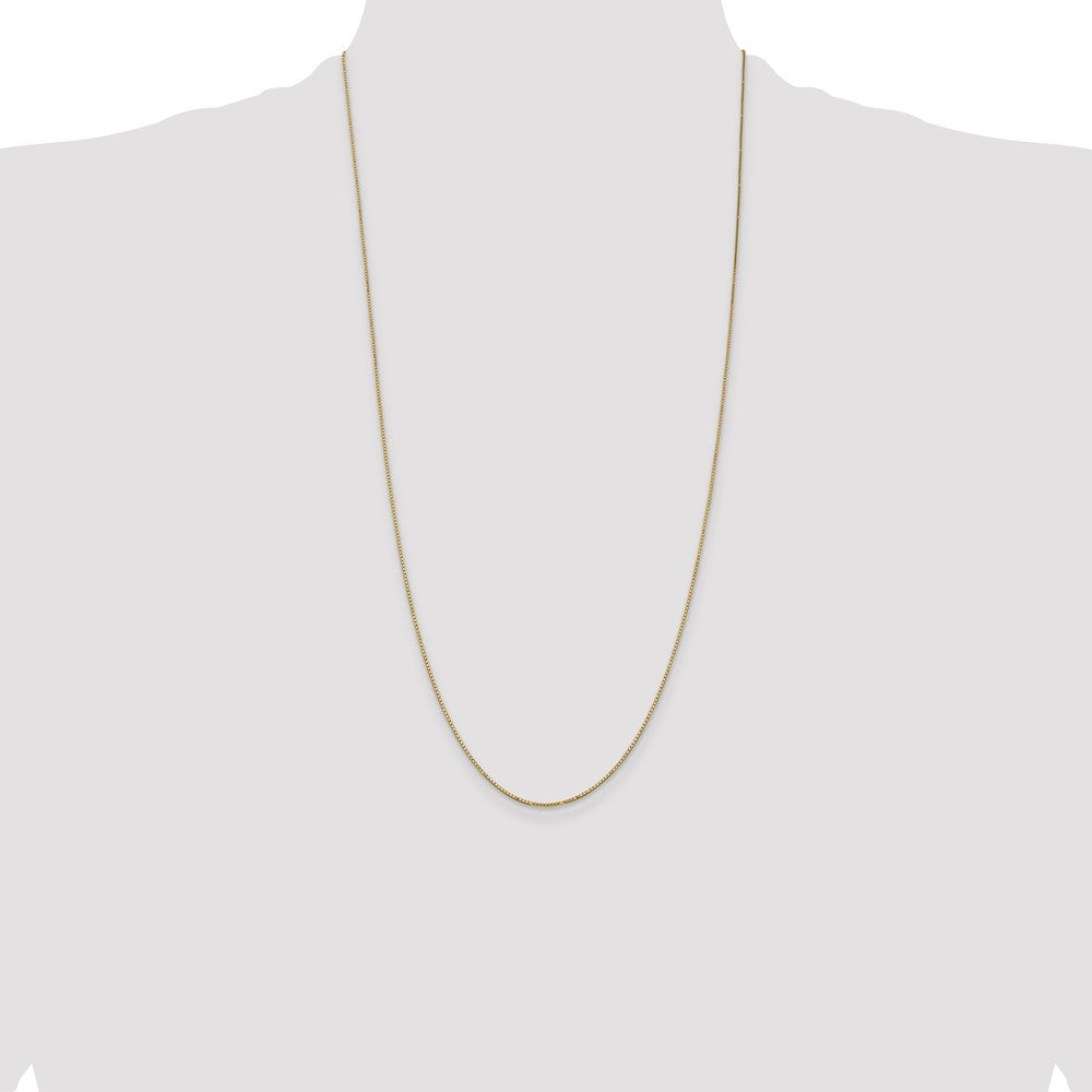 14k .9mm Box with Spring Ring Clasp Chain (1.76 grams)