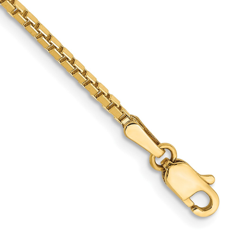 14k 1.5mm Box Chain Bracelet (2.49 grams)