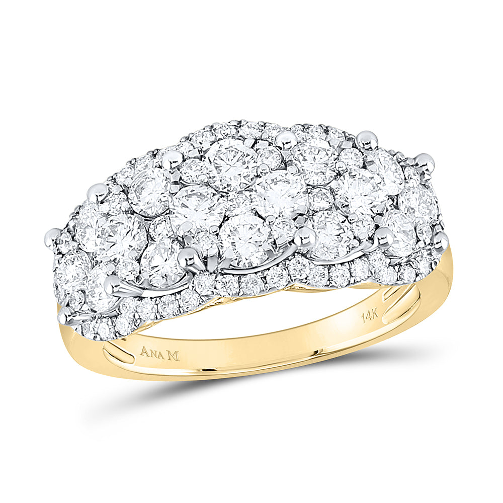 14Kt Yellow Gold 2 Ctw-Dia Cn Fashion Ring (5.37 grams)