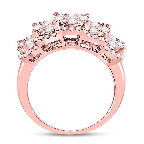 14Kt Rose Gold 2 Ctw-Dia Cn Fashion Ring (5.53 grams)