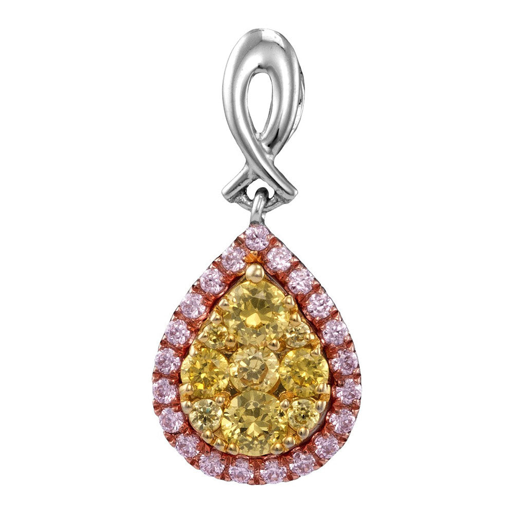 5/8Ctw-Diamond Amarillo Natural Yellow Diamond Pendant (1.34 grams)