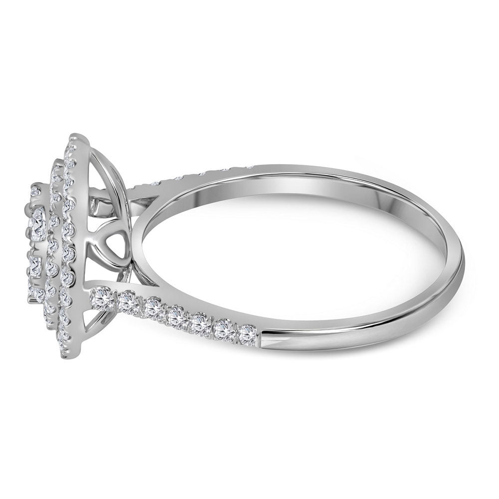 14Kt White Gold 1 Ctw-Dia Ana M Fashion Ring (3.32 grams)