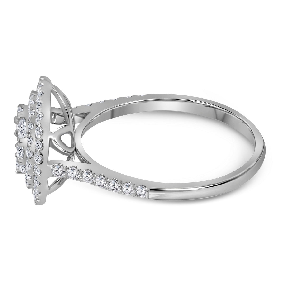 14Kt White Gold 1 Ctw-Dia Ana M Fashion Ring (3.32 grams)