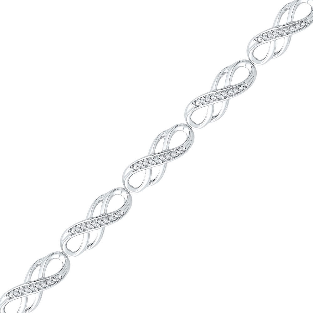 1/4Ctw-Dia P2 Ladies Gift Bracelet(7 Inch) (6.43 grams)