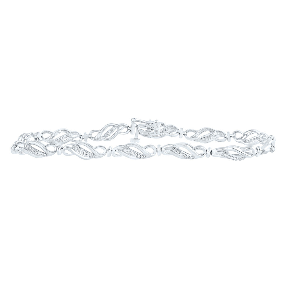 1/3Ctw-Nat Dia P2 Ladies Gift Bracelet(7 Inch) (6.77 grams)