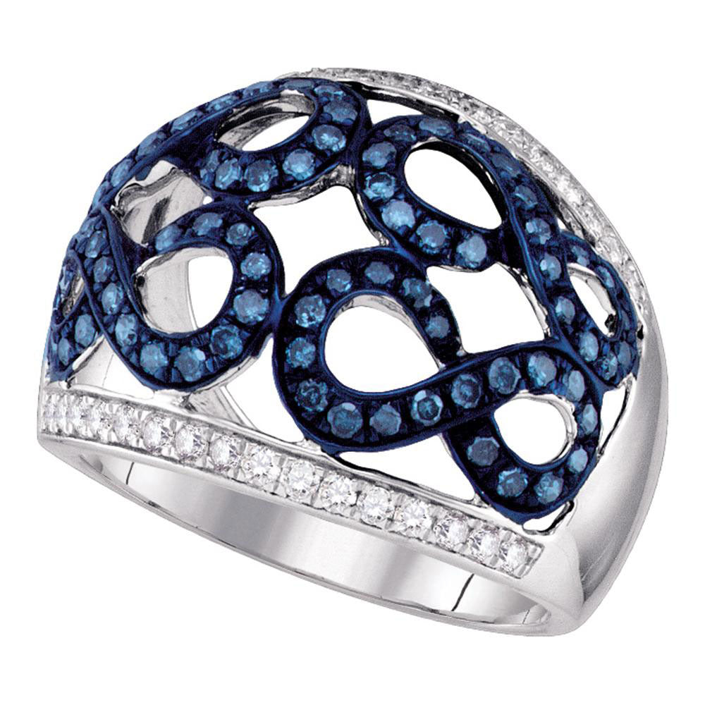 10Kt White Gold 1 Ct-Dia Fashion Ring (4.46 grams)