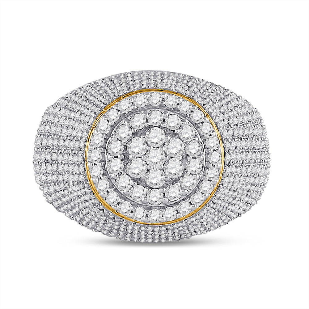 10Kt Yellow Gold 2Ct-Diamond Mens Ring (9.98 grams)