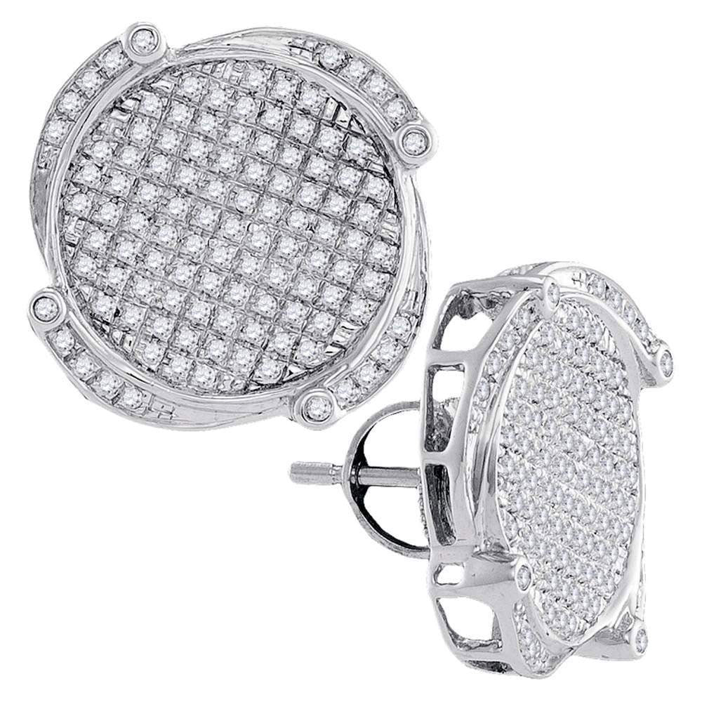 10Kt White Gold 1/2Ctw-Dia Gift Earring (4.89 grams)