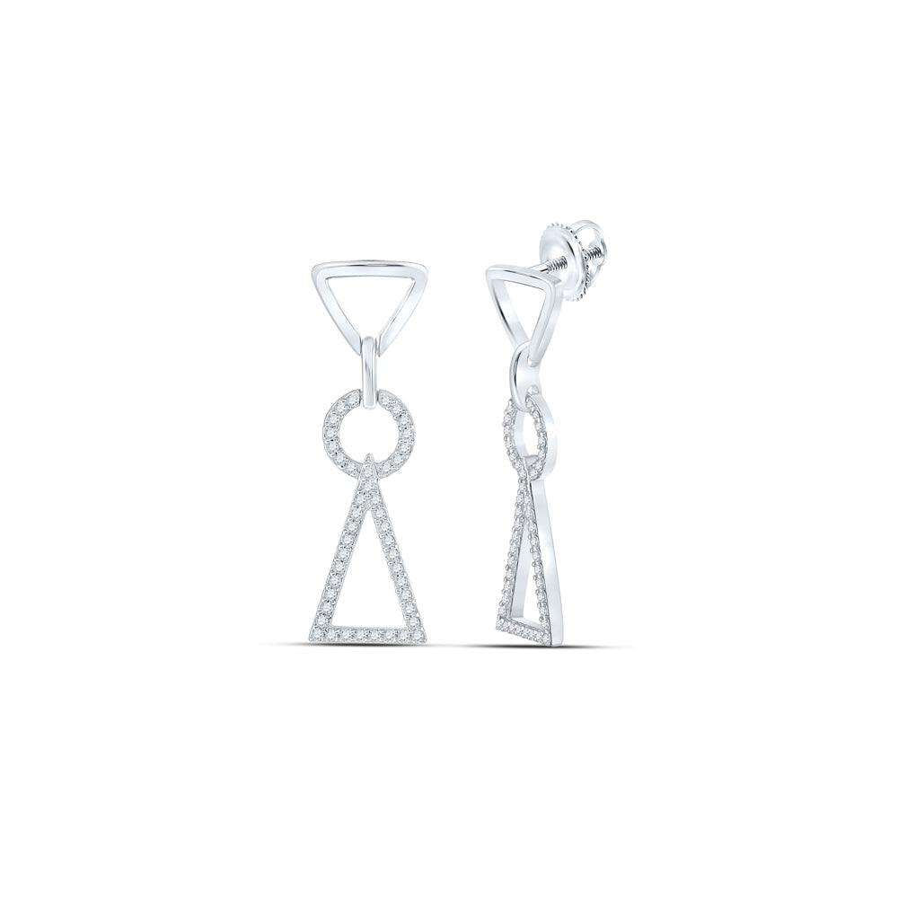 14Kt White Gold 3/8Ctw-Dia Earring (4.11 grams)