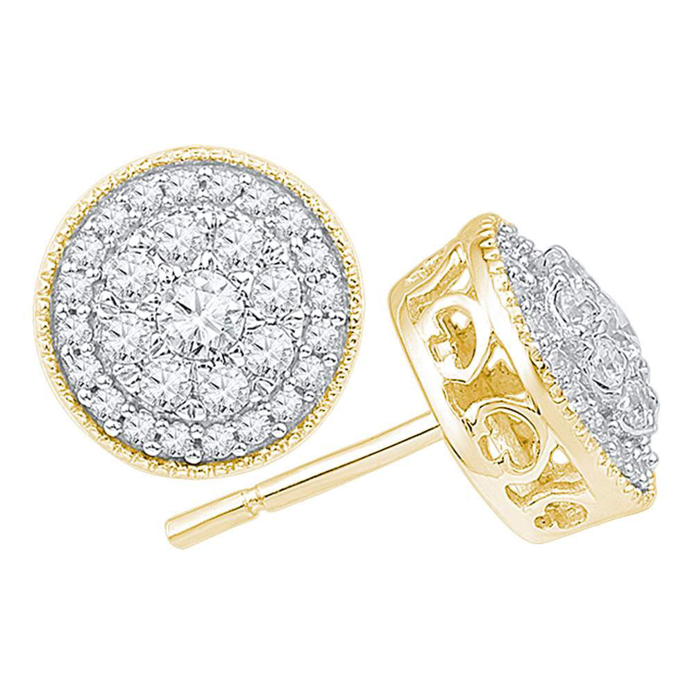 10Kt Yellow Gold 1/2Ctw-Dia Gift Earring (3.79 grams)
